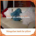 Top quality Mongolian lamb fur cushion cover